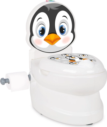 Vasino per bambini JAMARA Pinguino con suono dello scarico e portarotolo