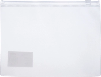 Cartella trasparente per documenti con zip