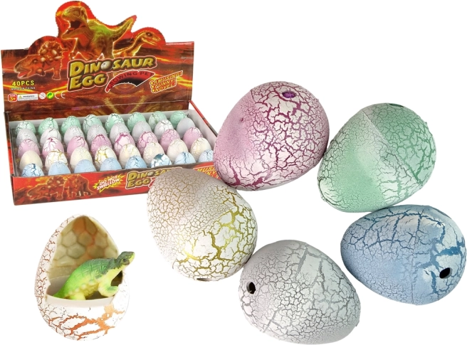 Uovo Magico di Dino Schiudente 4 cm Bianco