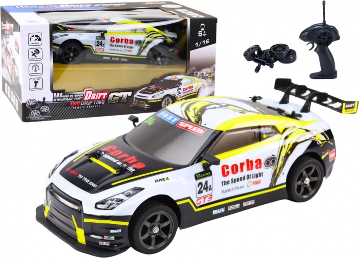 Auto Sportivo Drift RC 1:16 con Ruote Intercambiabili