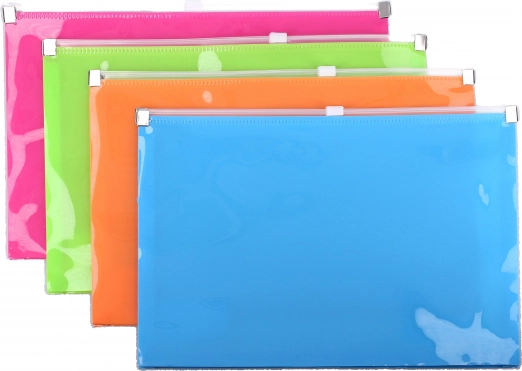 Cartella con zip 24x18,5 cm