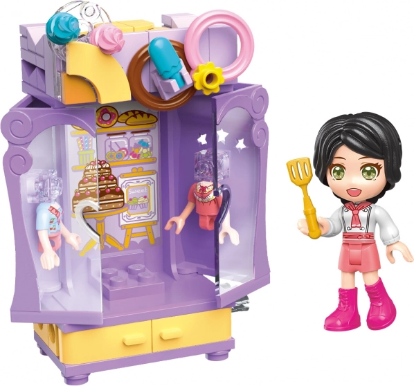 Qman Serie UNA armadio della pasticcera set di costruzione