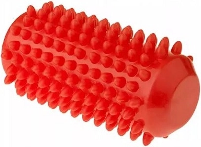 Rullo massaggiante riabilitativo Fizjo con punte 12,8 cm rosso
