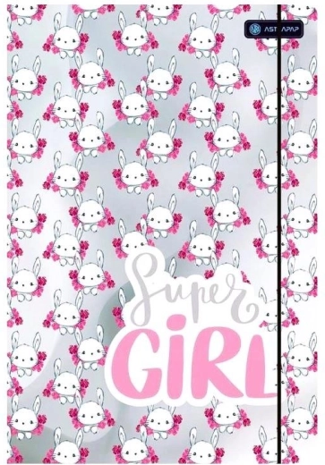 Astra cartelline per quaderni Girls A4 con elastico