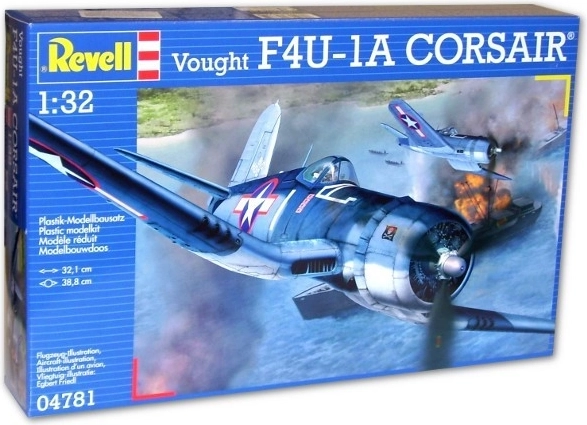 Modello in plastica dell'aereo Vought F4U-1A Corsair