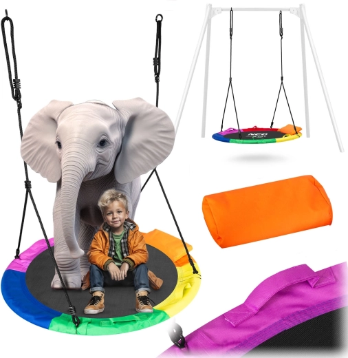 Altalena nido multicolore Neo-Sport Swingo XXL 120 cm