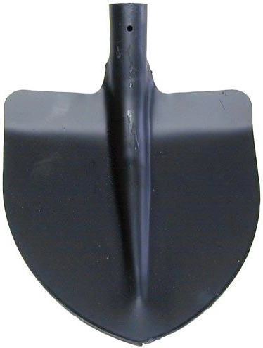 Pala a cuore 2 mm senza manico, nera
