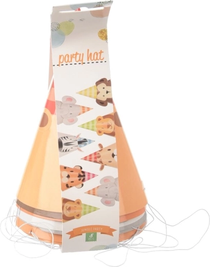Cappellini da festa in carta Jungle (8 pz)
