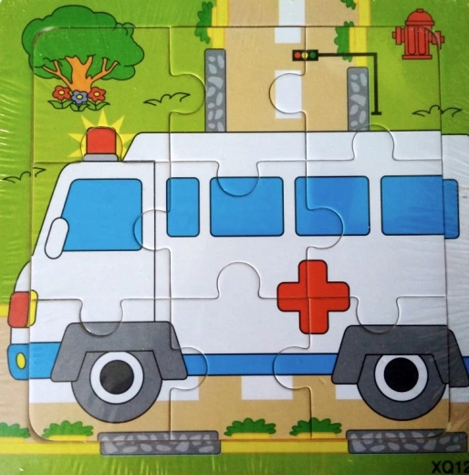Puzzle in legno con auto – 9 pezzi