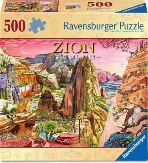 Puzzle Ravensburger Parco Nazionale di Zion 500 pezzi