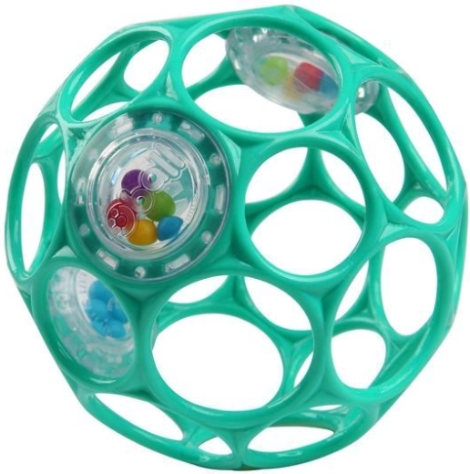 Pallina sonaglio Oball Rattle 10 cm, turchese scuro
