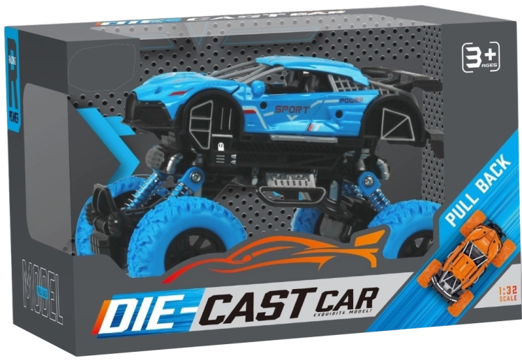 Monster truck 1:32 con meccanismo a retrocarica