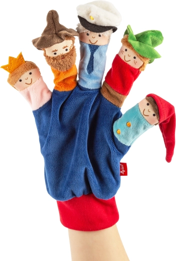 Guanto burattino in peluche Sigikid – poliziotto