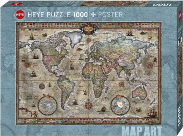 Puzzle 1000 pezzi Mondo retrò HEYE