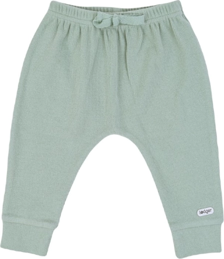 Pantaloni da tuta per bambini Lodger jogger nomad rib silt green, taglia 56