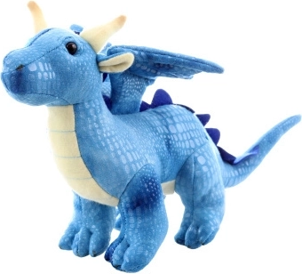 drago di peluche blu 20 cm eco-friendly