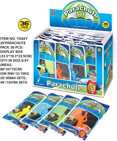 Giocattolo Paracadutista 4 Colori