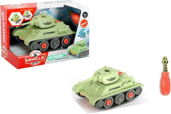 Carro armato avvitabile con attrezzi per bambini
