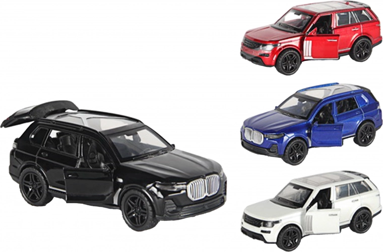 Auto in metallo con motore a retrocarica 12 cm