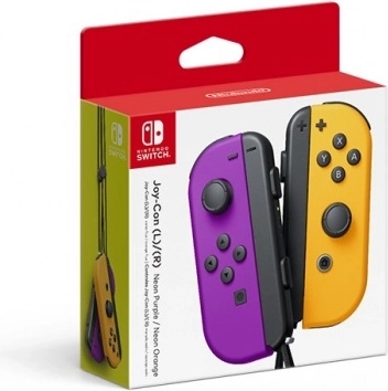 Coppia di Joy-Con Viola Neon/Arancione Neon