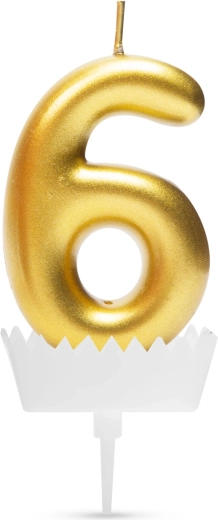 Candela per torta numero 6