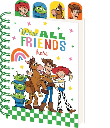 Blocco a spirale Toy Story A5 con segnalibri