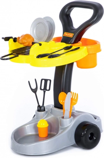 Set da barbecue per bambini con carrello