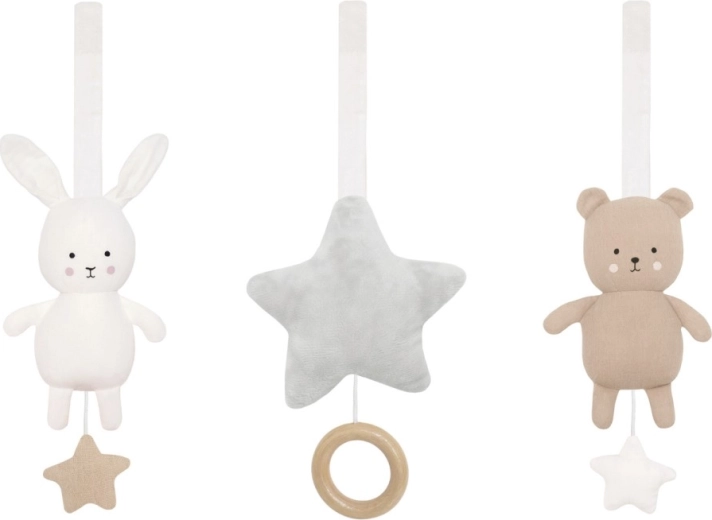 Jabadabado giocattoli tessili per palestrina teddy & bunny