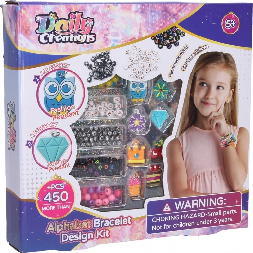 Creazione di braccialetti con ciondoli – set creativo per bambini