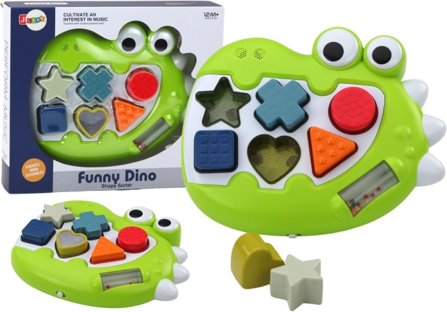Sorter sensoriale dinosauro con melodie per i più piccoli