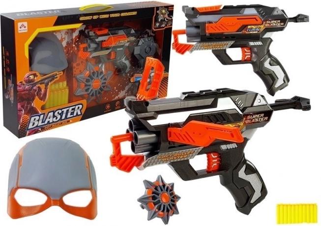 Set blaster in schiuma con maschera e dardi