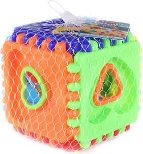Cubo a incastri per bambini 15 cm, 12 forme