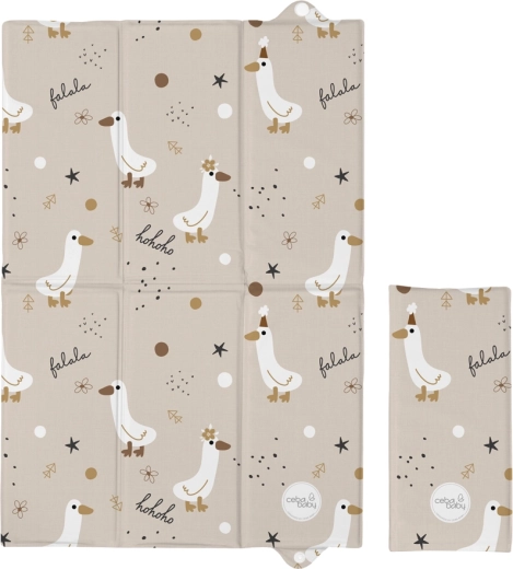 Ceba Baby fasciatoio da viaggio pieghevole Basic Crazy Ducks 60 × 40 cm