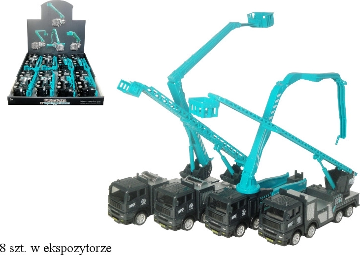 Camion da costruzione con gru