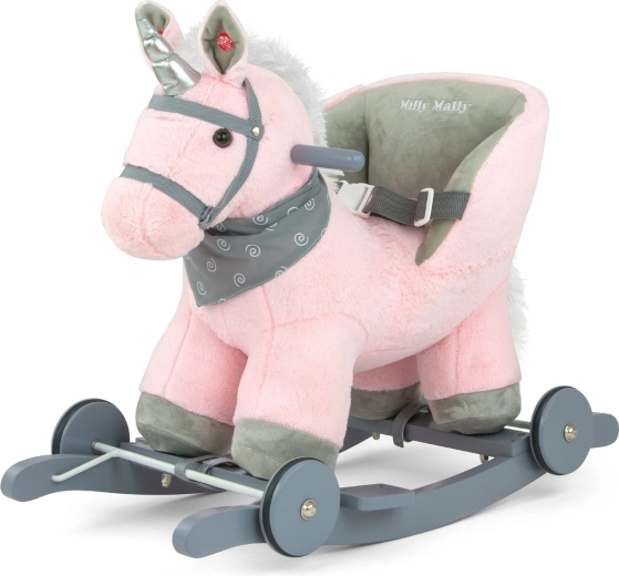 Milly Mally unicorno a dondolo Polly rosa