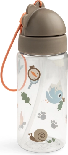 Done by Deer borraccia con cannuccia Tiny trails color sabbia 350 ml