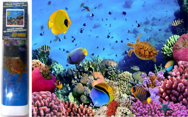 Pittura diamantata Vita sulla scogliera 30 × 40 cm