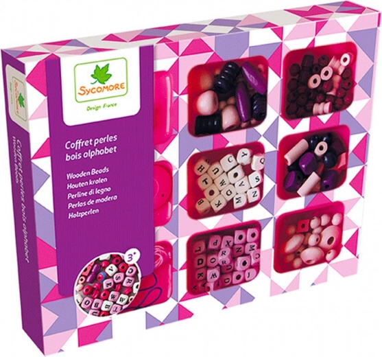 Set di perline di legno Alfabeto