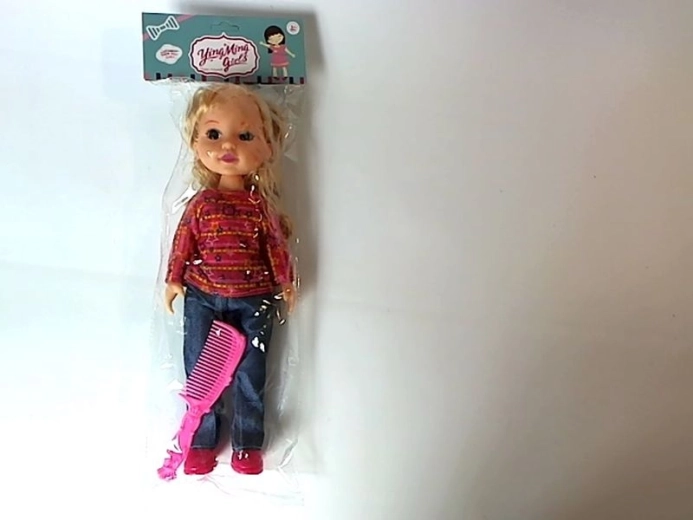 Bambola 33 cm con pettine