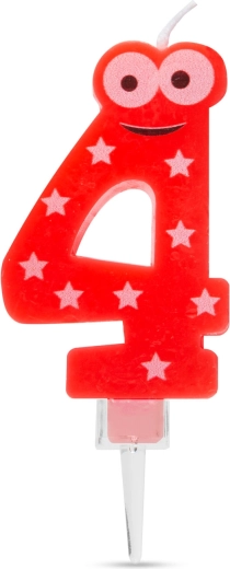Candela per torta numero 4