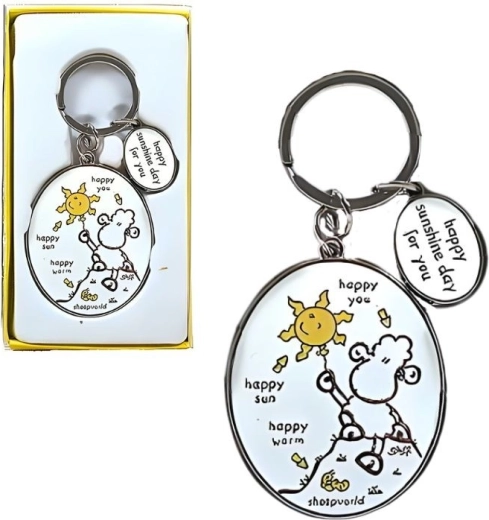 Portachiavi Sheepworld – spilla stilosa per chiavi, zaino e borsa