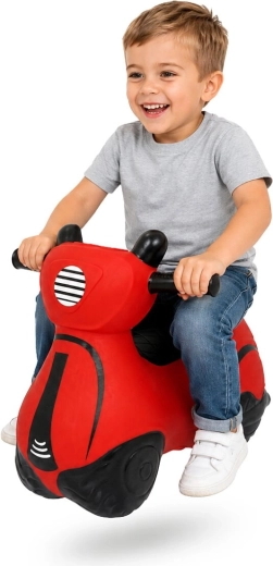 Scooter saltellante HoppyDoo rosso con pompetta
