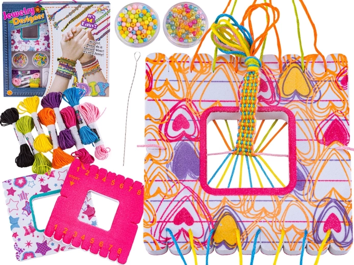 Set per la creazione di gioielli e braccialetti con perline e fili