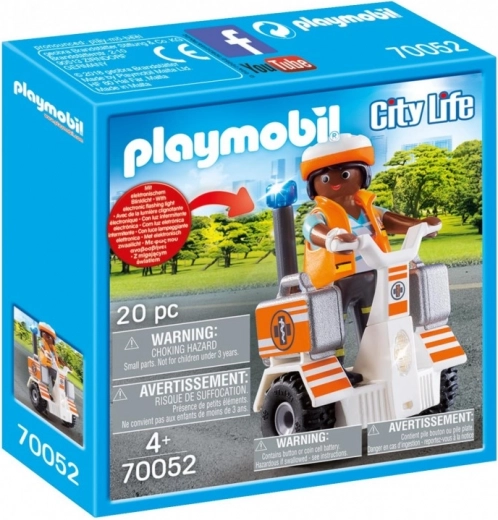 Playmobil City Life soccorritore su segway con accessori