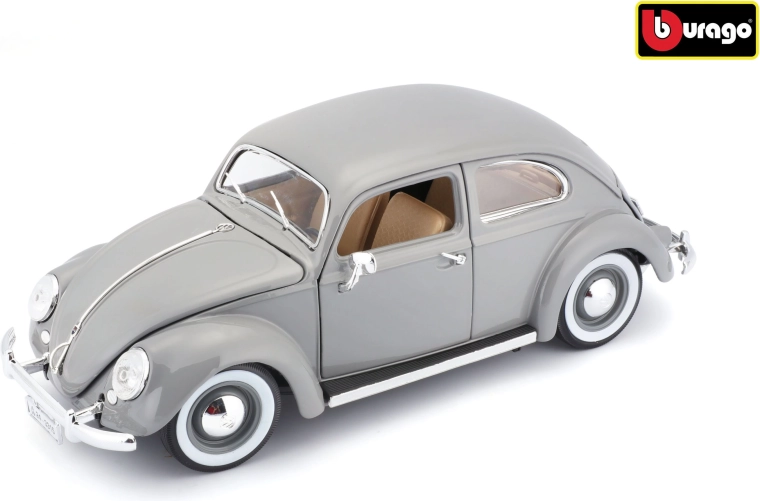 Modello auto Volkswagen Käfer-Beetle 1955 grigio 1:18