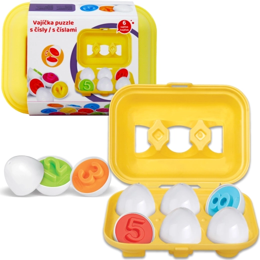 Uova educative con numeri - set da 6 pezzi