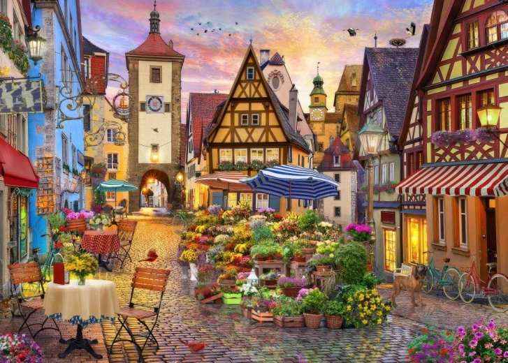 Puzzle Città bavarese 500 pezzi BLUEBIRD