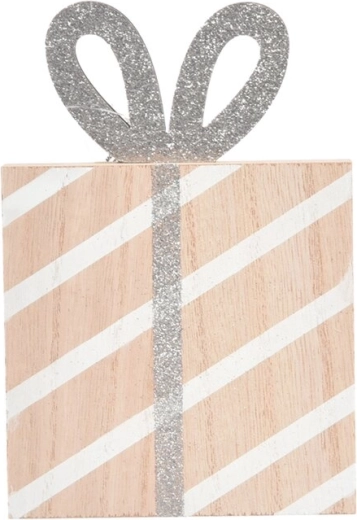 Regalo in legno beige