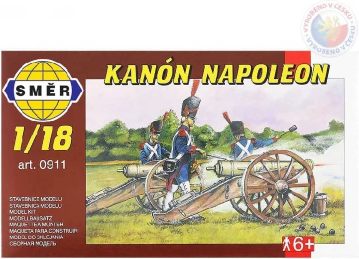 Směr modello cannone Napoleon 1:18 (kit di montaggio in plastica)