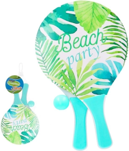 Racchette in legno per beach tennis con pallina